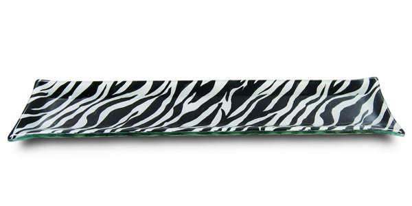 Zebra Long Snack Plate