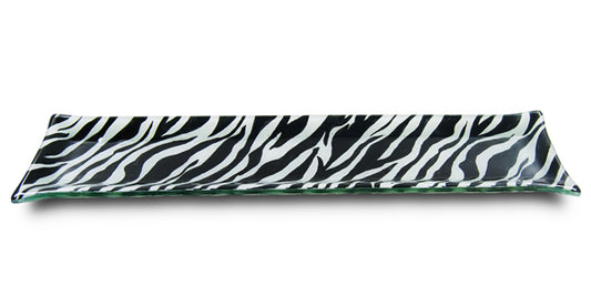 Zebra Long Snack Plate