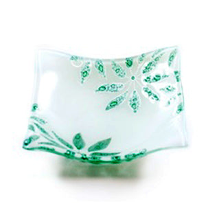 Moss Leaves Square Round Bowl