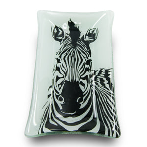 Zebra Small Snack Plate
