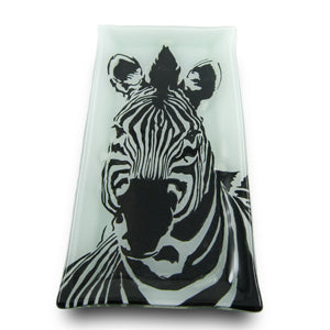 Zebra Wide Snack Plate