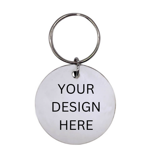 Personalise- Circle shaped keyring