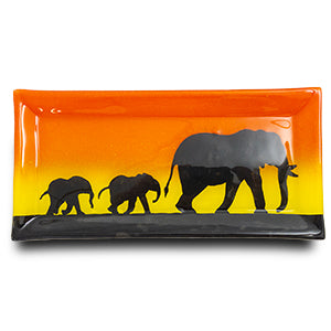 Sunset Wide Snack Plate