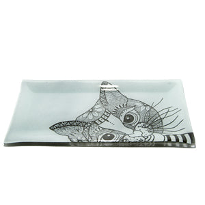 Cat Wide Snack Plate
