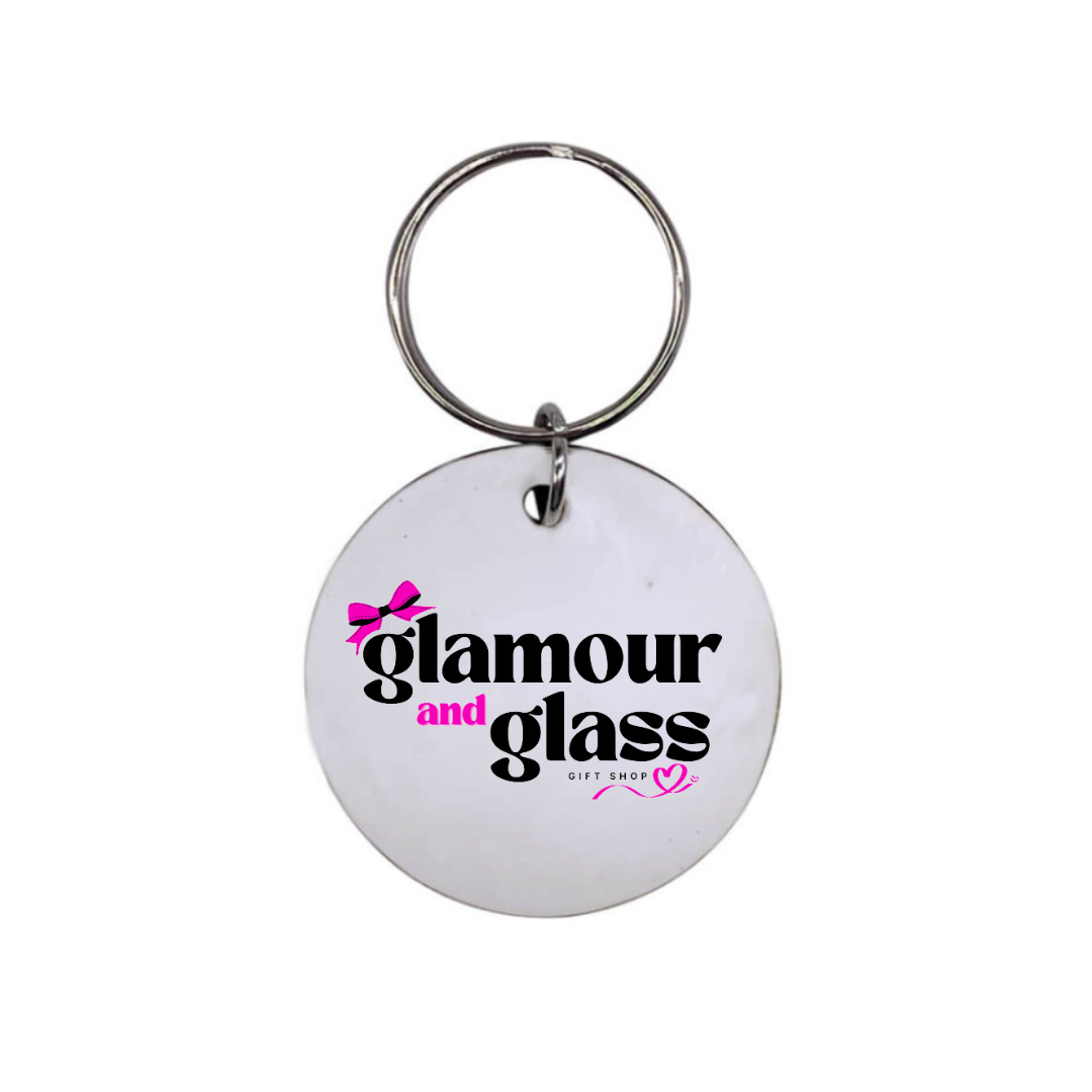 Personalise- Circle shaped keyring